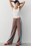 Bernardo Zip-up Track Pants In Brown