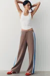 Bernardo Zip-up Track Pants In Grey