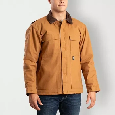 Bernè Heritage Chore Mens Heavyweight Work Jacket In Brown