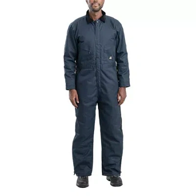 Bernè Heritage Mens Big And Tall Insulated Long Sleeve Workwear Coverall In Blue