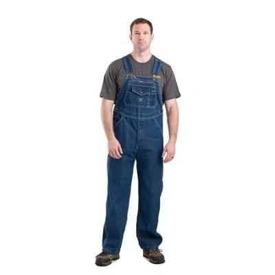 Bernè Heritage Unlined Denim Bib Mens Workwear Overall In Blue