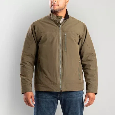 Bernè Highland Quilt-lined Micro-duck Mens Lightweight Big And Tall Work Jacket In Green