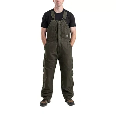 Bernè Highland Washed Insulated Bibs Mens Big And Tall Workwear Overall In Green