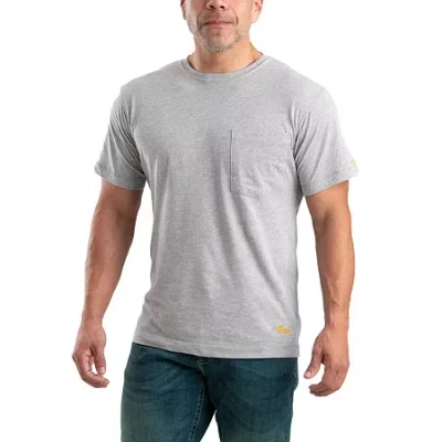 Bernè Lightweight Performance Mens Crew Neck Short Sleeve T-shirt In Gray