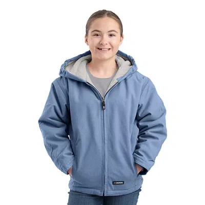 Bernè Little & Big Kid Unisex Hooded Heavyweight Quilted Jacket In Blue