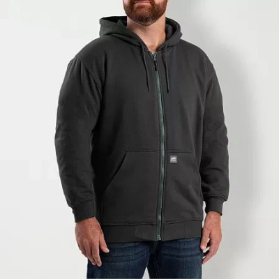 Bernè Mens Long Sleeve Fleece Zipper Hoodie In Multi