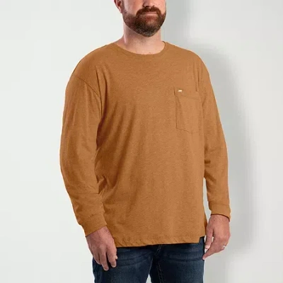 Bernè Performance Mens Crew Neck Long Sleeve T-shirt In Brown