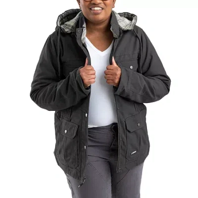 BERNÈ SOFTSTONE QUILTED BARN WOMENS HOODED MIDWEIGHT WORK JACKET