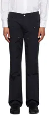 Berner Kuhl Black Tool Trousers In 009 Black