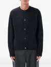 Berner Kuhl Boiled Wool Buttoned Cardigan In Black