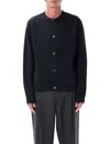 Berner Kuhl Boiled Wool Buttoned Cardigan In Black