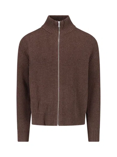 Berner Kuhl Cardigan Zip "shrunk" In Brown