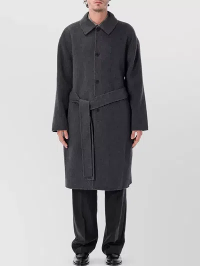 Berner Kuhl Cashmere Single-breasted Coat In Gray