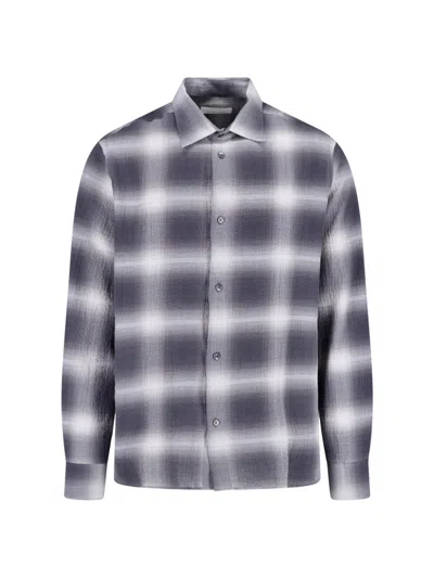 Berner Kuhl Checked Long-sleeve Shirt In Blue