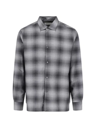 Berner Kuhl Check-pattern Long-sleeve Shirt In Gray