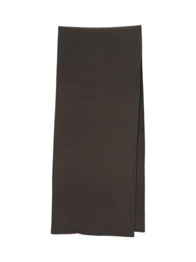 Berner Kuhl Classic Brown Scarf With Soft Texture In Black