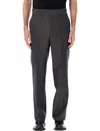 Berner Kuhl Classic Grey Trousers With Permanent Central Crease In Black