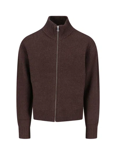BERNER KUHL 'DRAINED FULL ZIP' SWEATER