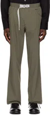 Berner Kuhl Khaki Buckle Trousers In 067 Rock