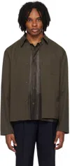 Berner Kuhl Khaki Cordial Shirt In 031 Dark Olive