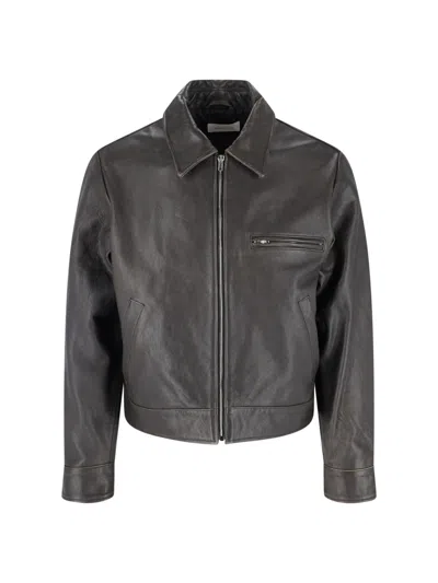 Berner Kuhl Men's 100% Leather Jacket In Black