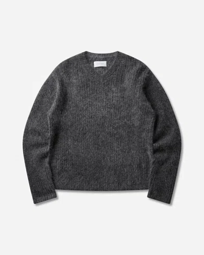 Berner Kuhl Men S V Neck Kid Mohair Sweater Midnight In Black