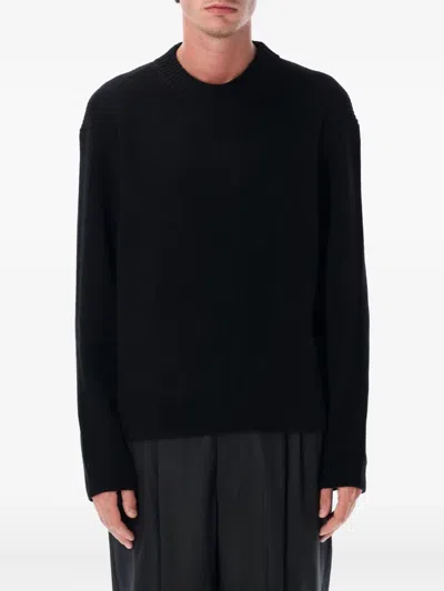 Berner Kuhl Naval Ribbed Crew-neck Sweater In Black