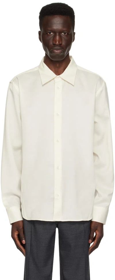 Berner Kuhl Off-white Curve Shirt In 022 Cream