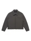 Berner Kuhl Point-collar Jacket In Gray