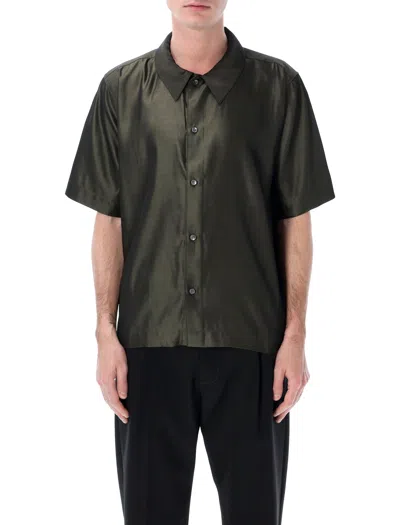 Berner Kuhl Refined Short-sleeve Shirt - Size L In Dark Olive