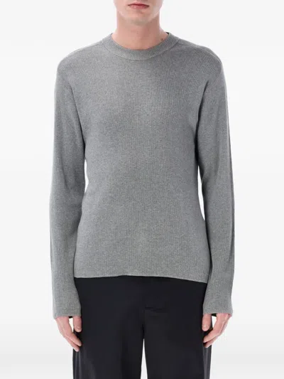 Berner Kuhl Ribbed Crewneck Jumper In Gray