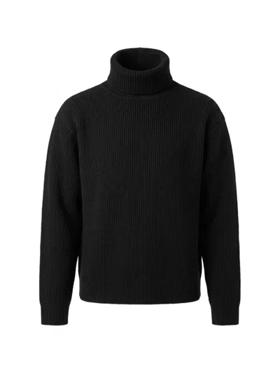 Berner Kuhl Ribbed Roll-neck Sweater In Black