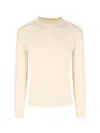 Berner Kuhl Wool Ribbed Sweater In White