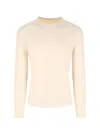 Berner Kuhl Wool Ribbed Sweater In Cream