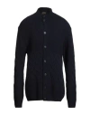 Bernese Milano Man Cardigan Midnight Blue Size 3xl Wool, Modal