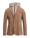 Bernese Milano Man Jacket Camel Size 46 Viscose, Linen