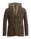 Bernese Milano Man Jacket Military Green Size 46 Viscose, Linen