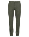 Bernese Milano Man Pants Military Green Size 40 Cotton, Elastane