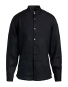 Bernese Milano Man Shirt Black Size L Linen