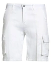 Bernese Milano Man Shorts & Bermuda Shorts Ivory Size 32 Linen In White