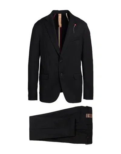 Bernese Milano Man Suit Black Size 46 Polyester, Viscose, Elastane