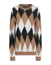 Bernese Milano Man Sweater Camel Size Xl Wool, Modal