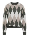 Bernese Milano Man Sweater Military Green Size M Wool, Modal