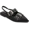 Berness Addison Slingback Flat In Black