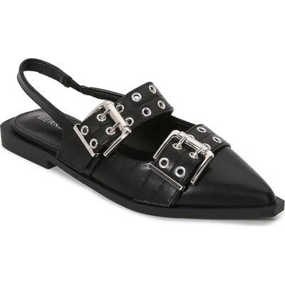 Berness Addison Slingback Flat In Black
