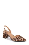Berness Alessia Slingback Pump In Leopard