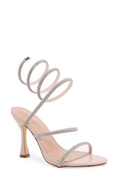 Berness Alexandra Ankle Wrap Sandal In Neutral
