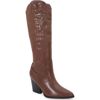 Berness Anamaria Tall Western Boot In Brown