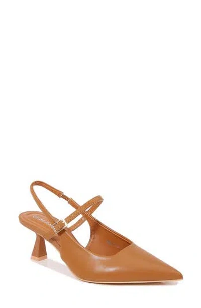 Berness Anastasia Slingback Pump In Camel