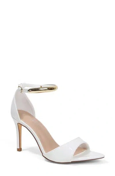 Berness Ankle Strap Sandal In White